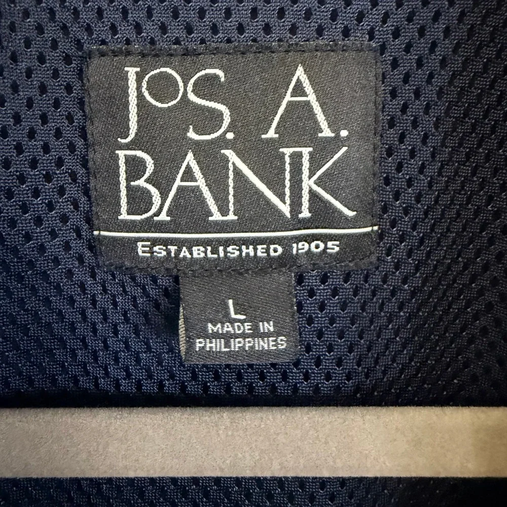 Jos. A. Bank Harrington Jacket Men Large Navy Blue